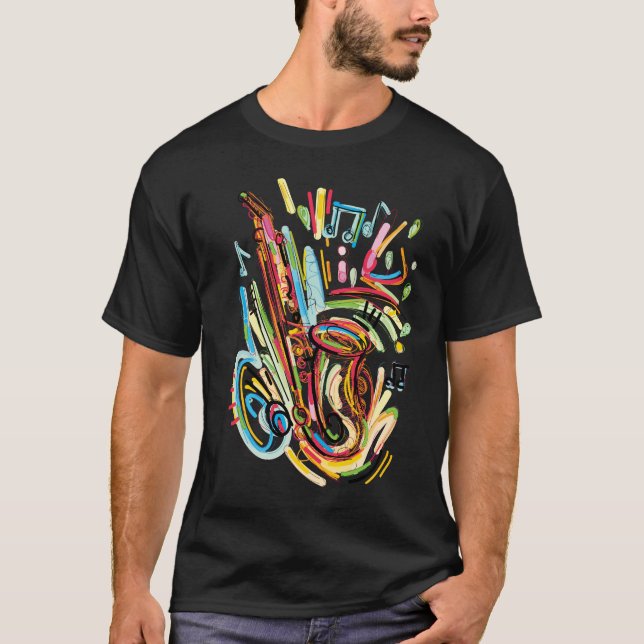 SAXOPHONE-T - SHIRT (Vorderseite)