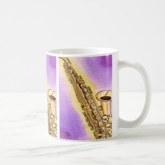 Saxophone-Tasse Kaffeetasse (Rechts)