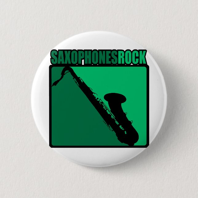Saxophones Rock! Button (Vorderseite)