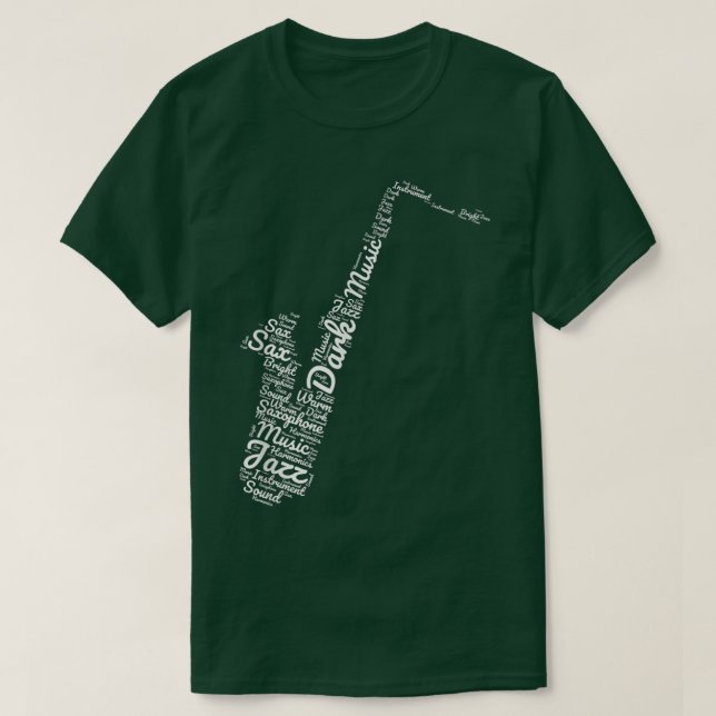Saxophonist Jazz Music Saxophone  T-Shirt (Design vorne)
