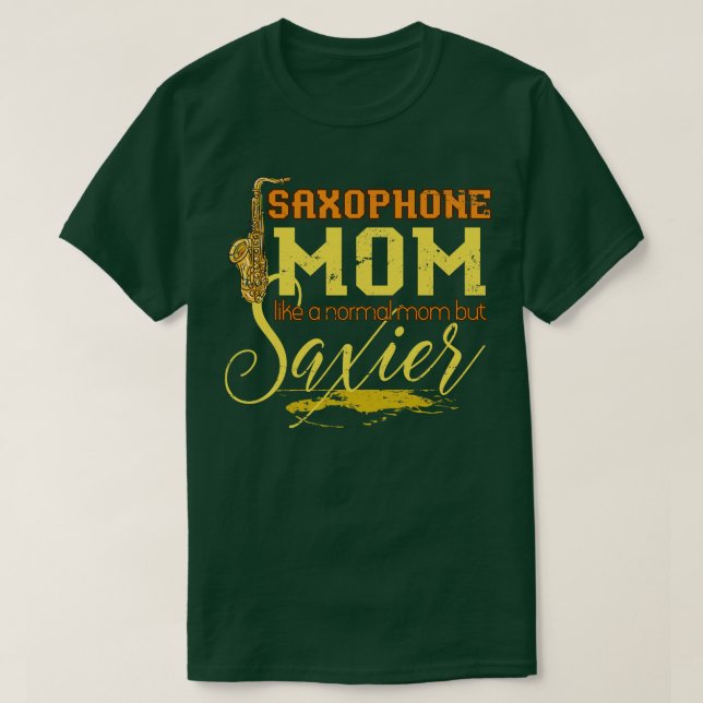 Saxophonist Mama Musikgeschenk Saxophon T-Shirt (Design vorne)