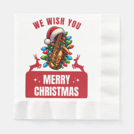 Saxophonist-Spieler Saxophonist Sax Serviette