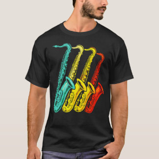 Saxophonquartett - Retro Sax Jazz T-Shirt