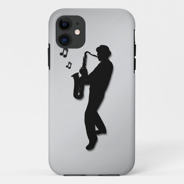 Saxophonspieler Case-Mate iPhone Hülle (Rückseite)