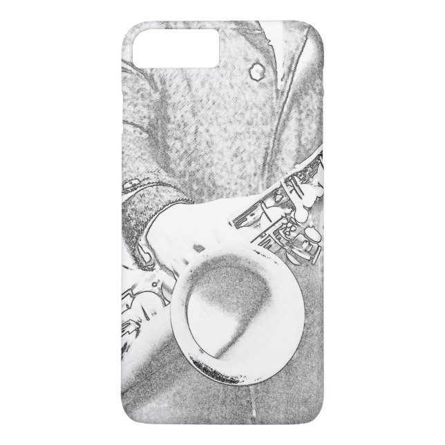 Saxophonspieler Case-Mate iPhone Hülle (Rückseite)