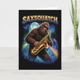 Saxsquatch Feiertagskarte