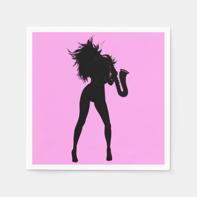 Saxy Lady Art Serviette (Vorderseite)