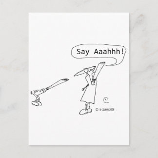 Say Ahhh Postkarte