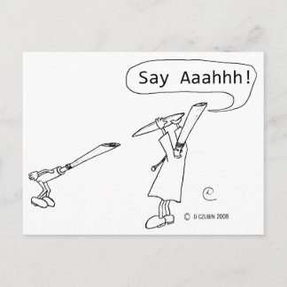 Say Ahhh Postkarte