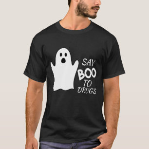 Say Boo zu Drogen Halloween Red Ribbon Week Awaren T-Shirt