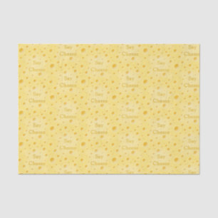 "Say Cheese" Holey Swiss Cheese Customizable Seidenpapier