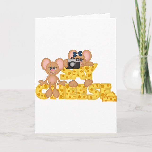 Say Cheese Mouse Karte (Vorderseite)