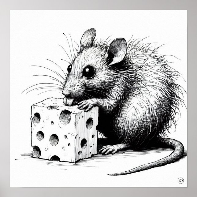 Say Cheese - Rat Print Poster (Vorne)