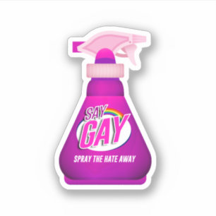 Say Gay Spray Aufkleber
