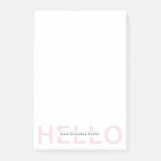 Say Hello Custom Colors Personalisiert Post-It-Not Post-it Klebezettel