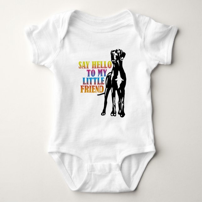 Say Hello To My Little Friend Baby Strampler (Vorderseite)