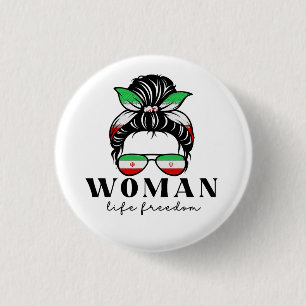 Say Her Name Masha Amini Women Life Freedom Suppor Button