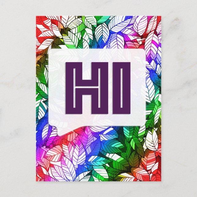 Say Hi Postkarte (Vorderseite)