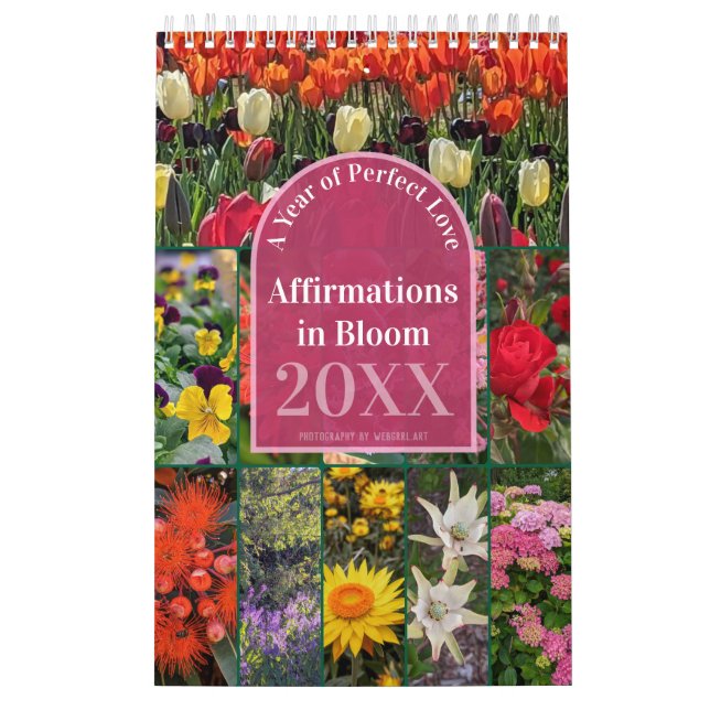 Say It Daily Affirmations in Bloom 12-months Kalender (Titelbild)