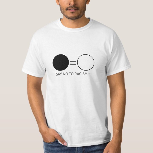 Say nicht to racism! T-Shirt (Vorderseite)