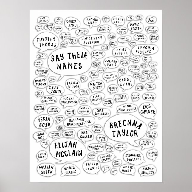 say their names poster (Vorne)