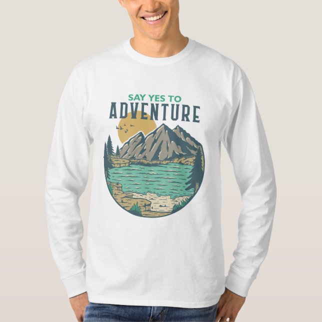 Say Yes to Adventure T-Shirt (Vorderseite)