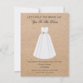 Say Yes to Dress Kraft Rücksendeadresse laden Postkarte