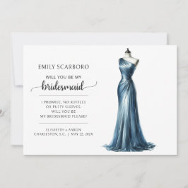 Say Yes Trendy Fun Bridesmaid Vorschlag Einladung