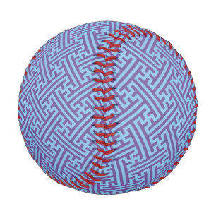 Sayagata-Muster, japanisch, Lila und blau Baseball