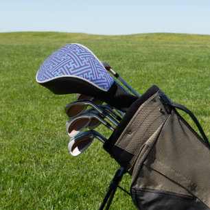 Sayagata-Muster, Japanisch, Lila und Blau Golf Headcover