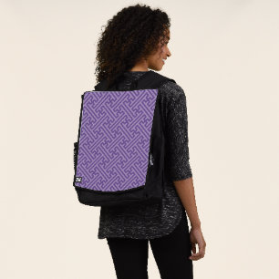 Sayagata-Muster, Japanisch, Lila und Rosa Rucksack