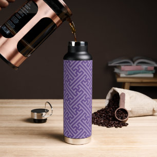 Sayagata-Muster, Japanisch, Lila und Rosa Trinkflasche