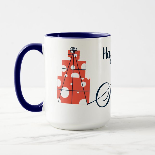 Saybrook Happy Holidays Tasse (Links)