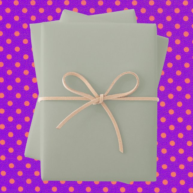 Saybrook Sage Solid Color Geschenkpapier Set (Von Creator hochgeladen)