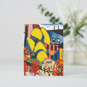 Sayen - Bäume, buntes Gemälde, Postkarte