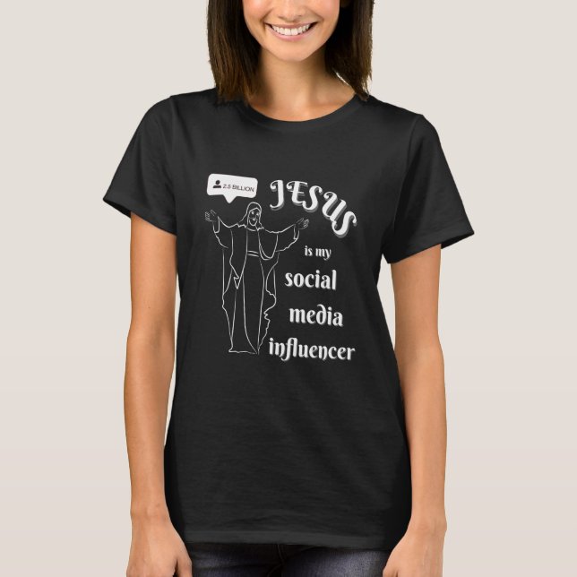 Saying Social Media Jesus T-Shirt (Vorderseite)