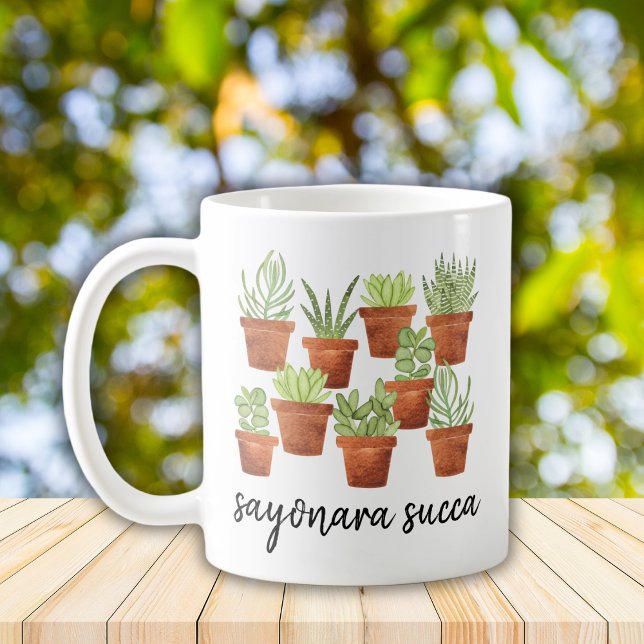 Sayonara Succa Succulent Kaffeetasse (Von Creator hochgeladen)