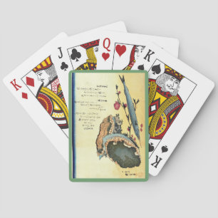 Sayori & Awabi (Halfbeak, Abalone) Hiroshige Fisch Spielkarten