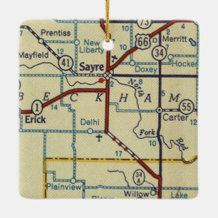 Sayre Oklahoma Keramikornament
