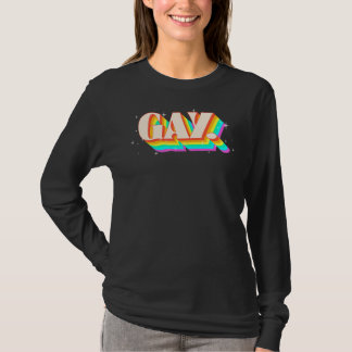 Says Gay Say Gay Bleibe Gay Bleibe Pride Lgbtq Fla T-Shirt