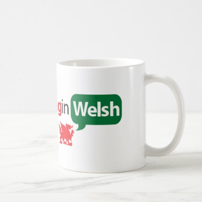 SaySomethinginWelsh Kaffeetasse (Rechts)