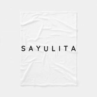 Sayulita Lustige Moderne, Zeitgenössische Schrift  Fleecedecke