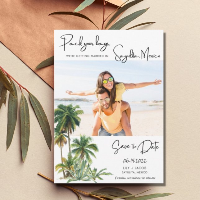 Sayulita, Mexico Beach Destination Foto Wedding Save The Date (Von Creator hochgeladen)