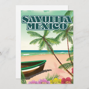 Sayulita Mexico Strandposter Save The Date