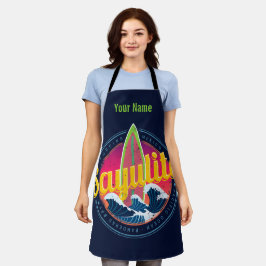 Sayulita Mexico Surfer Vintag Wave Sunset Bigwave Schürze