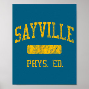 Sayville High School HS West Sayville NY Sportunte Poster