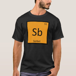 Sb - Sorbet-Chemie-Periodensystem-Symbol T-Shirt