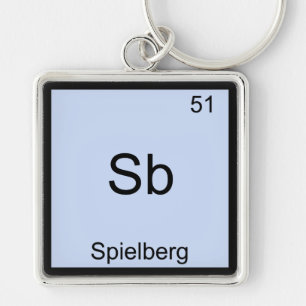 Sb - Spielberg Funny Chemistry Element Symbol T-Sh Schlüsselanhänger