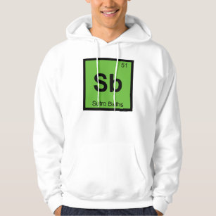 Sb - Sutro Baths San Francisco Chemistry Symbol Hoodie