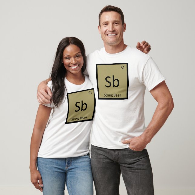 Sb - Symbol für die String Bean Vegetation Chemist T-Shirt (Unisex)
